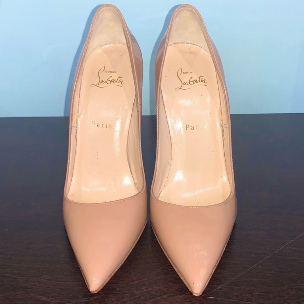 Christian Louboutin Tan Stiletto Heels